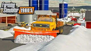 BLIZZARD RESCUE! PLOWING FARM OUT OF A SNOW STORM! (1980’S FARMING)