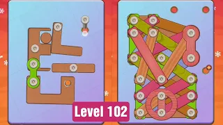 Wooden Nuts & Bolts Puzzle Game Level - 102 Walkthrough | Puzzle Game #games #gamers #entertainment