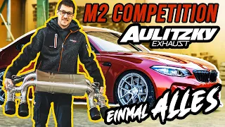 BMW M2 Comp. komplett Umbau | Aulitzky Exhaust | Leistung / Zeiten | KW V3 | BJ Wheels | uvm..