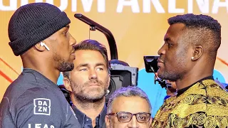 FACE OFF | Anthony Joshua vs. Francis Ngannou • HEAVYWEIGHTS HEAD TO HEAD in London | DAZN & TNT