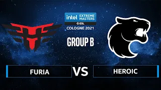 CS:GO - FURIA vs Heroic [Ancient] Map 1 - IEM Cologne 2021 - Group B