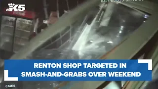 Renton vape shop targeted twice over the weekend by burglars