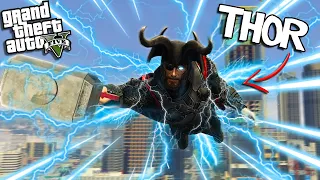 THOR from MARVELS AVENGERS gets NEW SUPER POWERS (GTA 5 Mods)