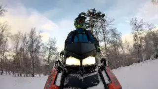 Тест снегохода Polaris 800 PRO RMK 155 2,6 на УРАЛЕ  Часть I