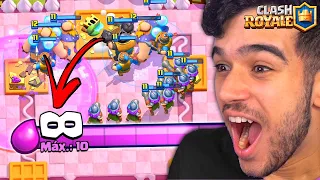 TESTEI O DECK MAIS PESADO COM ELIXIR INFINITO NO CLASH ROYALE