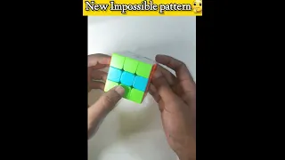 New Impossible pattern for you all 🤔🤔🤔🤔 | Rubik's cube || #short #youtubeshorts #viralvideos #viral