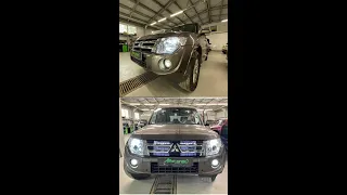 Mitsubishi Pajero 4 Замена ксенона на BiLed модули | установка светодиодных ПТФ