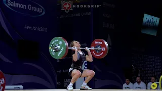 Shqiponje Brahja (48) - 90kg Clean and Jerk @ 2016 European Championships