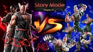 Tekken 7 full game play of Blazing Vengeance chapter2 / part2 #tekken7 Kazuya & Heihachi vs Jack 4s