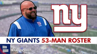 🚨 New York Giants 53-Man Roster REVEALED | Full List Of Giants Roster Cuts Ft. Darrian Beavers