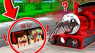 TAJNA BAZA POD CHODNIKIEM vs CHOO CHOO CHARLES W MINECRAFT?! GPLAY & LUMI