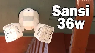 Sansi 8 LED 36W Motion Sensor Flood Light Install
