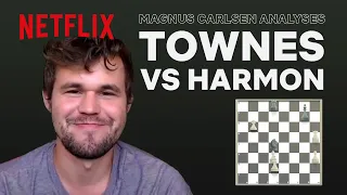 World Chess Champion Magnus Carlsen breaks down Beth Harmon vs D.L Townes in The Queen’s Gambit