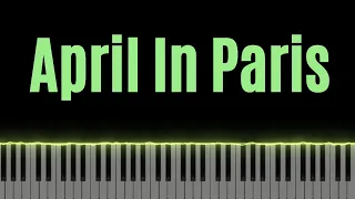 April In Paris Piano Tutorial