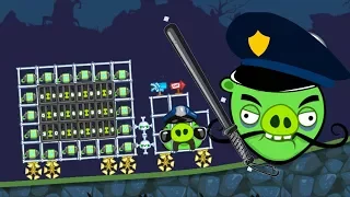 Bad Piggies - KING PIG COP CATCH ALL THE THIEF!