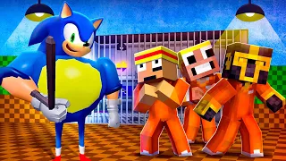 ESCAPA DE LA PRISIÓN DE SONIC EN MINECRAFT 😱