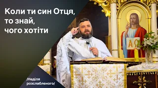 Коли ти син Отця, то знай чого хотіти. Ів 5:1-12. Слово з Ділового. Тарас Бровді