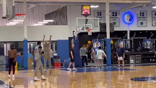 LUKA DONCIC, KYRIE IRVING & MAVERICKS SHOOTING SHOTS IN TODAY PRACTICE AHEAD OF THE 1st R OF PLAYOFF