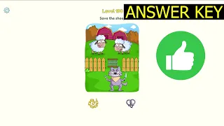 Dop 3 LEVEL 190 Save the sheep (ANSWER KEY) DOP 3 Displace One Part Gameplay SlowMotion Walkthrough