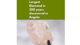 Pink Diamond Discovered in Angola, largest in 300years #short