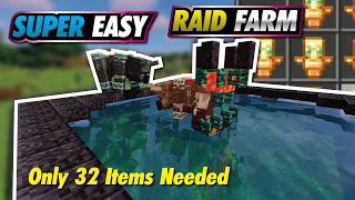 Minecraft Raid Farm | 1 HIT - EASY - FAST BUILD