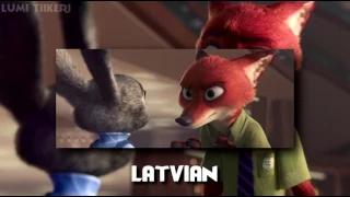 Zootopia - "Are You Afraid Of Me?" (One Line Multilanguage) [HD]