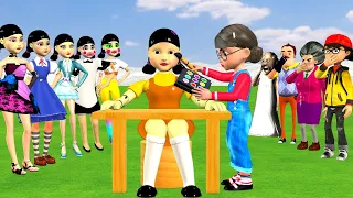 Scary Teacher 3D vs Squid Game Style Dress Squid Game Doll Nice or Error 5 Times Challenge