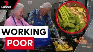 The working poor with full-time jobs struggling to stay afloat | 7 News Australia