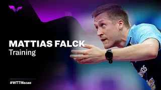 Mattias Falck in Training | WTT Champions Macao 2022