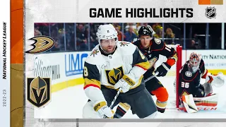 Ducks @ Golden Knights 10/28 | NHL Highlights 2022