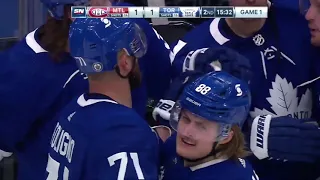 William Nylander 1st of the Playoffs vs Montréal Canadiens w/Joe Bowen Commentary (20/5/2021)