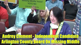 Audrey Clement - Independent Candidate For Arlington County Board On Missing Middle