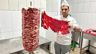 This Chef Might Be Crazy! - He Prepares Delicious Doner Kebab with an Unknown Method