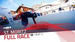 St. Moritz | BMW IBSF World Cup 2018/2019 - Men's Skeleton Heat 2 | IBSF Official