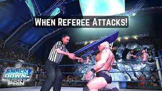 Referee Fights Back | WWE Smackdown Here Comes The Pain | Referee's Vengeance