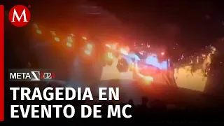 Evento de MC termina en tragedia; militantes corrieron para salvar su vida