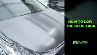 Glue Is Too Strong? How To Low The Glue Tack (PET Vinyl Wrap Techniques By @VinylFrog)