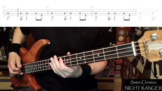 Sister Christian by Night Ranger - Bass Cover with Tabs Play-Along