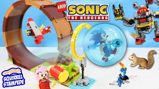 LEGO Sonic the Hedgehog Green Hill Zone Loop & Tail's Tornado Plane Sets Build Review