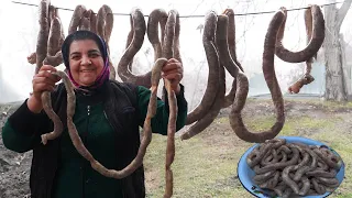 We Cooked An Unusual Snake-Like Dish in a Caucasian Village