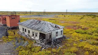 Норильск . Заброшенная железнодорожная станция Вологочан. The abandoned Vologochan railway station.