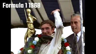 Formula 1 Season 1968 Highlights Jo Siffert Graham Hill Lotus Jackie Stewart Matra  J. Ickx Ferrari