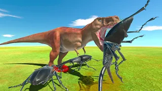 NEW! GIANT STAG Beetle (Bone Cruncher) vs All Dinosaurs | Animal Revolt Battle Simulator