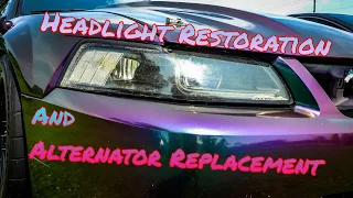 Headlight renewal and Alternator replacement | Mustang Week Prep 1