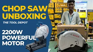 BOSCH GCO 220 Chop Saw Unboxing Tamil - The Tool Depot | How to use Chop Saw & setup of Chop Saw