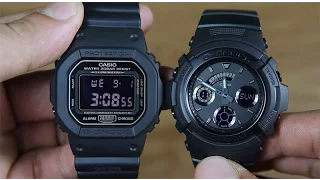 CASIO G-SHOCK DW-5600MS-1 VS G-SHOCK AW-591BB-1A ( DESIGN COMPARE )