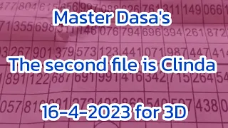 Master Dasa's The second file is Clinda 16-4-2023 for 3D...