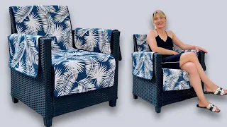 HOW TO MAKE A SOFA OR ARMCHAIR COVER EASY AND QUICK FOR BEGINNERS