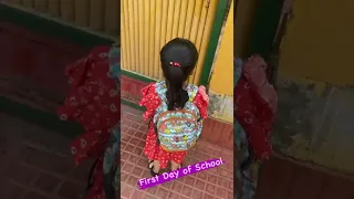 Kayra first day of school #shorts #school | Going To School First Time  | New Beginning | New Learn|
