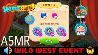 HOMESCAPES Level 413 | Wild West Event | Android Game | ASMR 🔊